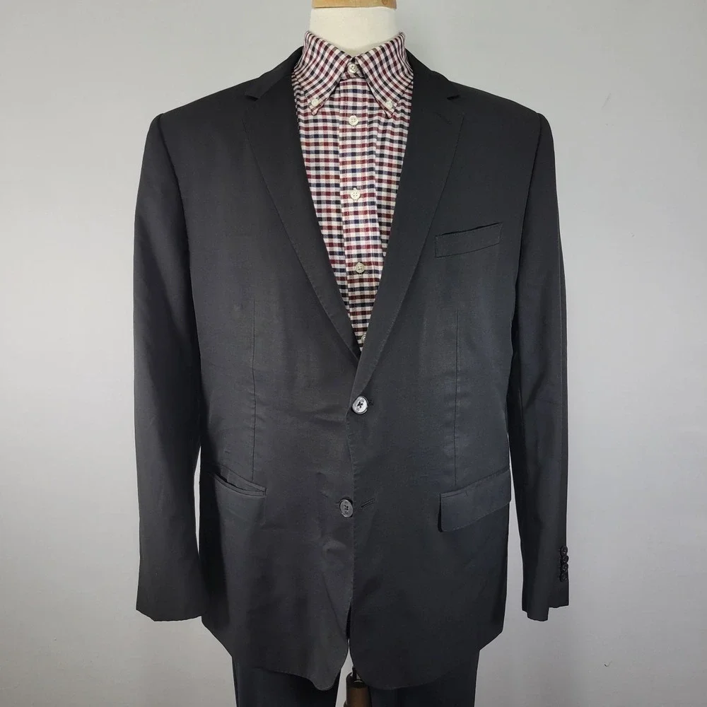 Banana Republic Mens Sport Coat Blazer Two Button Surgeon Marzotto Wool Size 48R